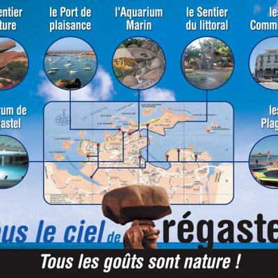 Affiche signalétique Sous le ciel de Trégastel
